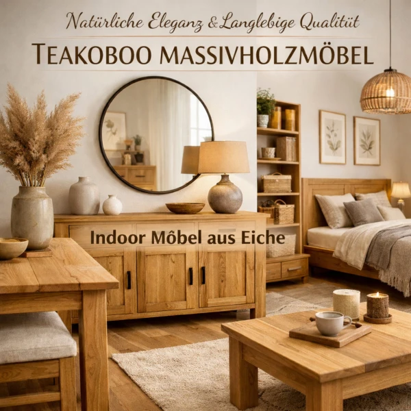 Indoor Möbel aus Eiche von Teakoboo Massivholzmöbel