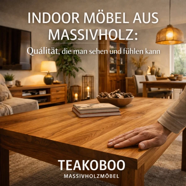 Indoor Möbel aus Massivholz: Qualität, die man sehen und fühlen kann
