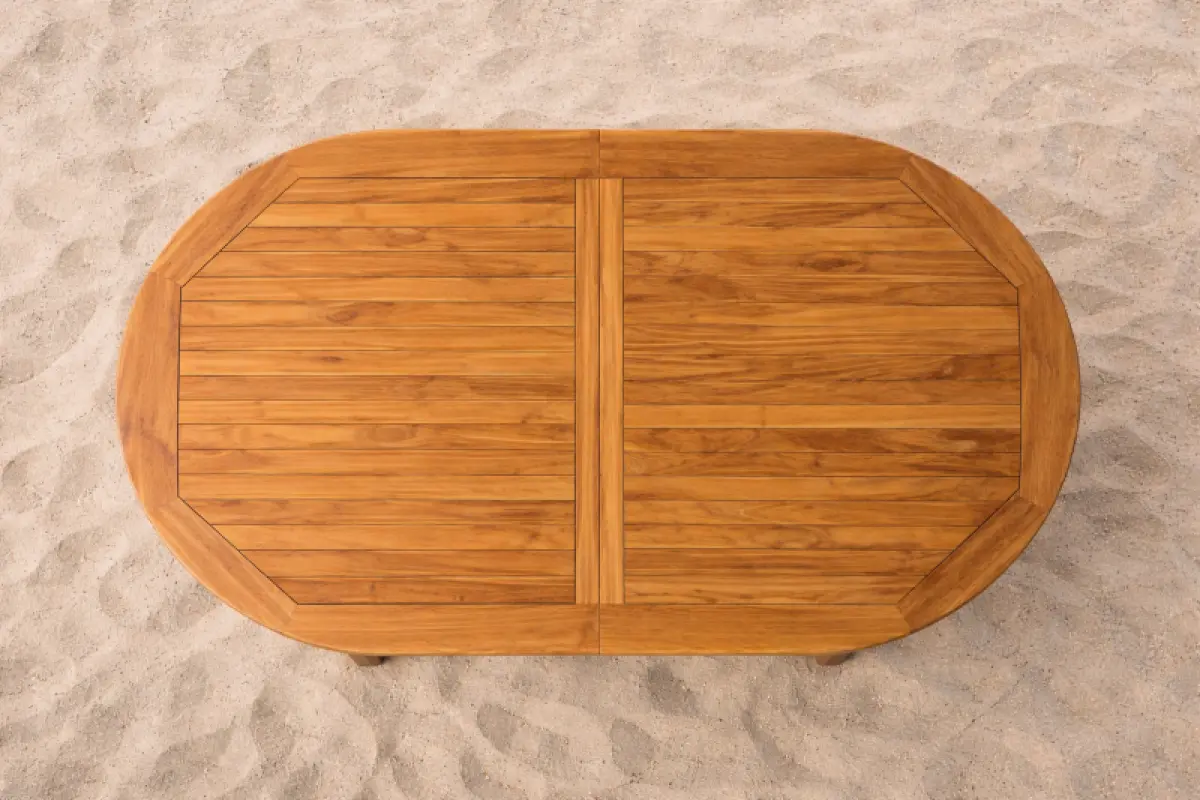 Ausziehbarer Gartentisch Rovello Oval