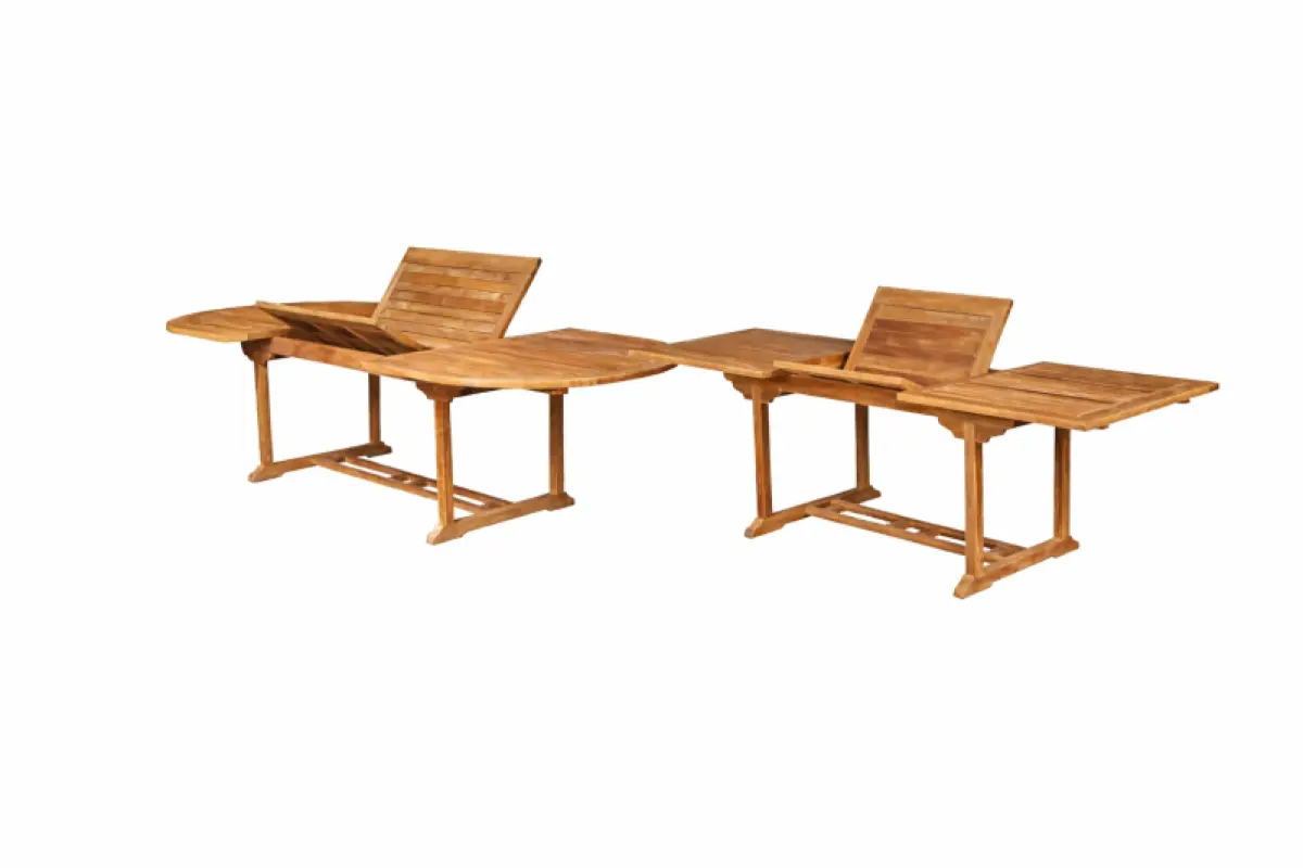 Ausziehbarer Gartentisch Rovello Oval