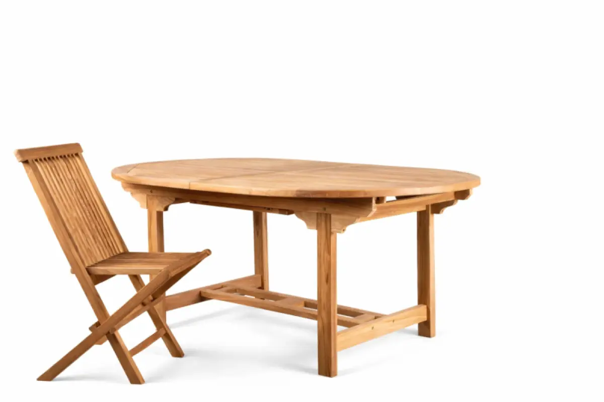 Ausziehbarer Gartentisch Rovello Oval