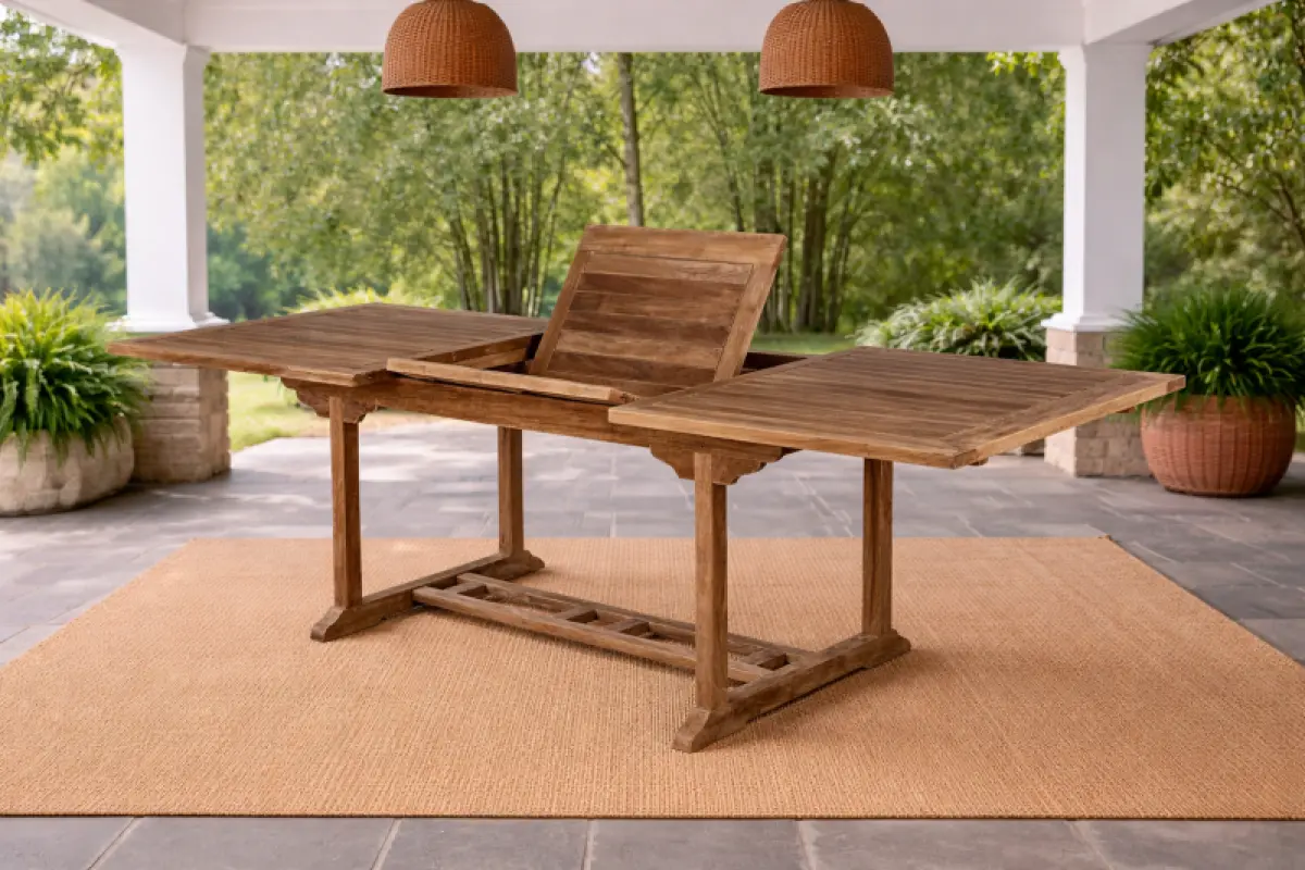 Ausziehbarer Gartentisch Rovello Rechtckig