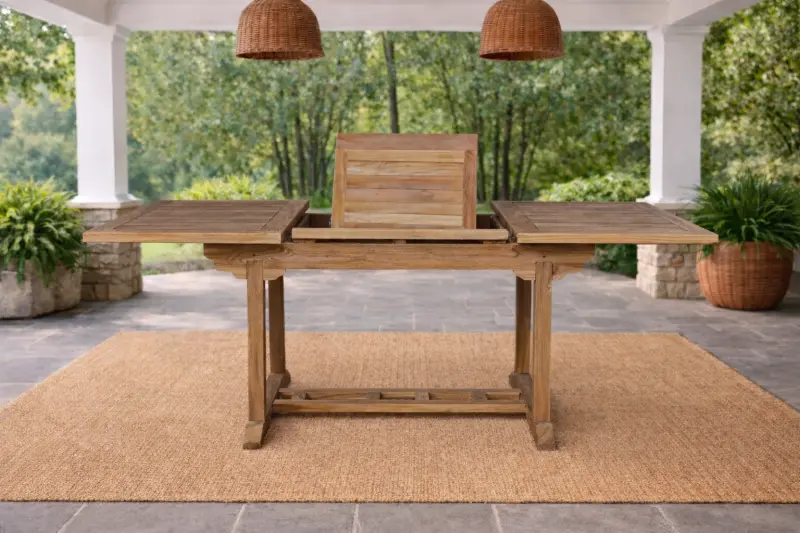 Ausziehbarer Gartentisch Rovello Rechtckig