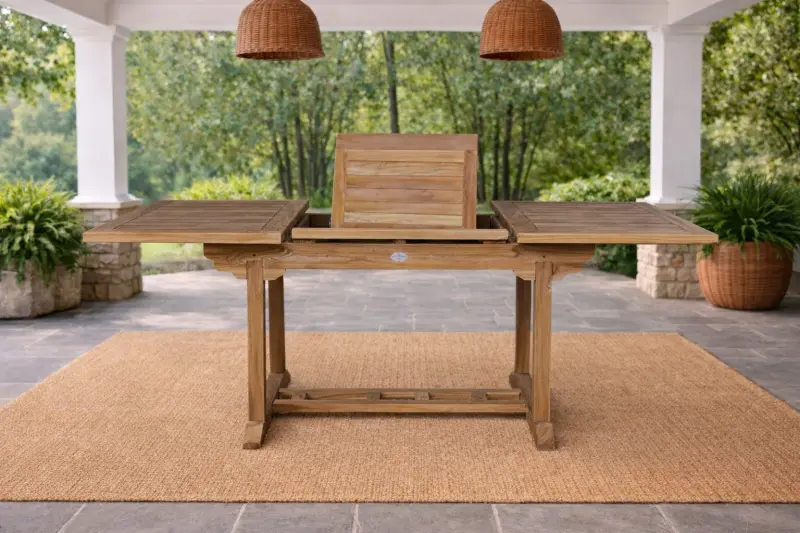 Ausziehbarer Gartentisch Rovello Rechtckig