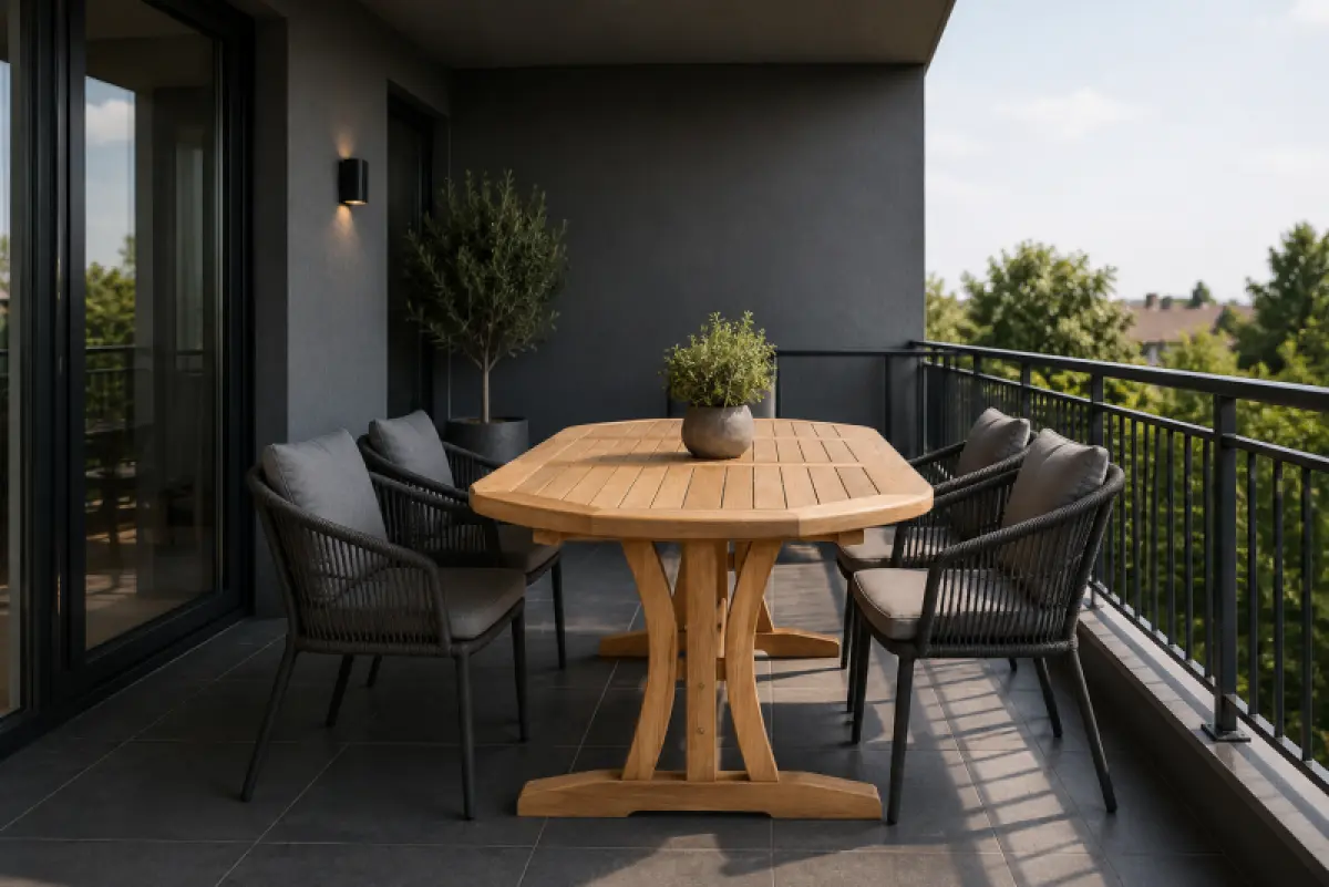 Ausziehbarer Gartentisch Sumba Oval 