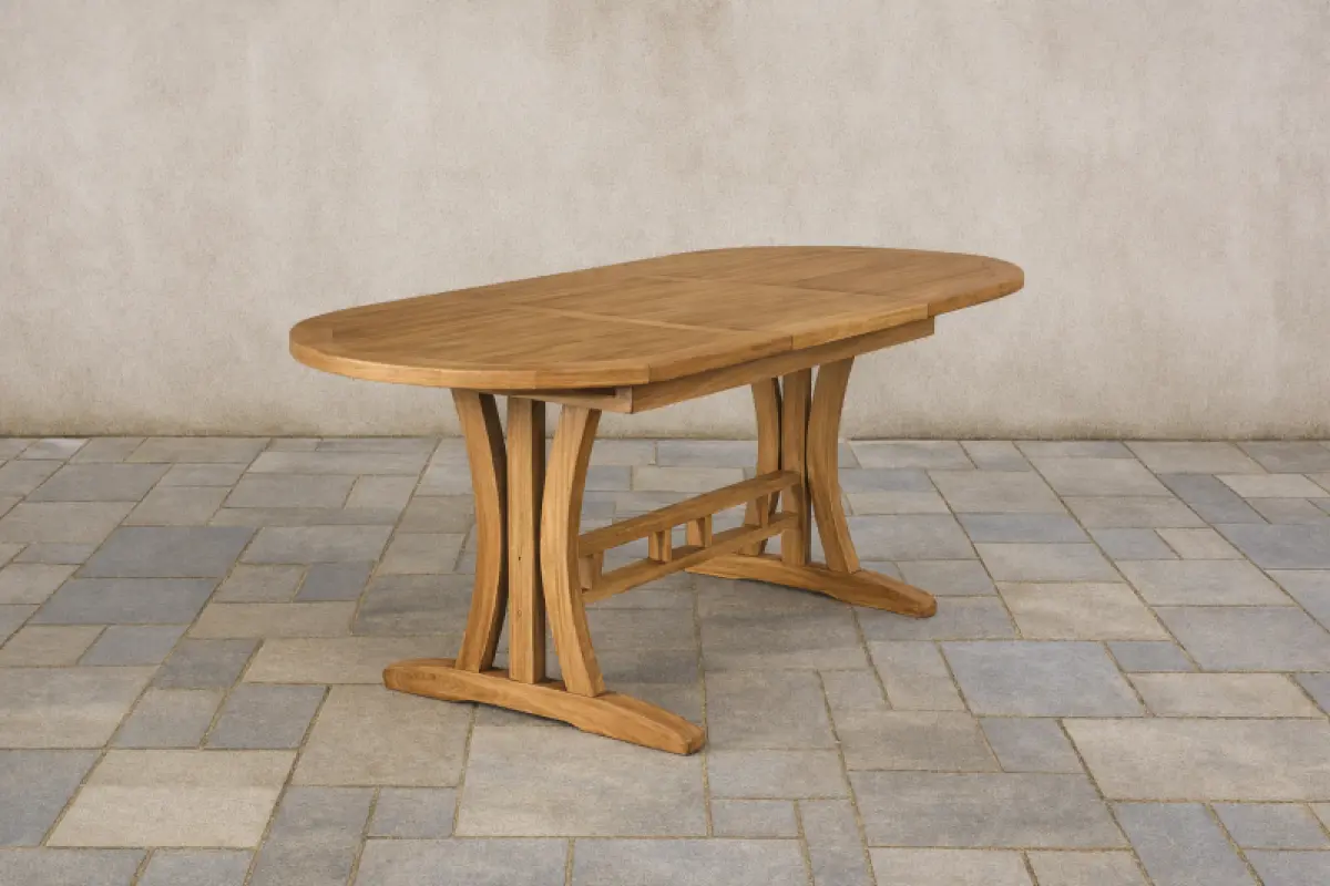 Ausziehbarer Gartentisch Sumba Oval 