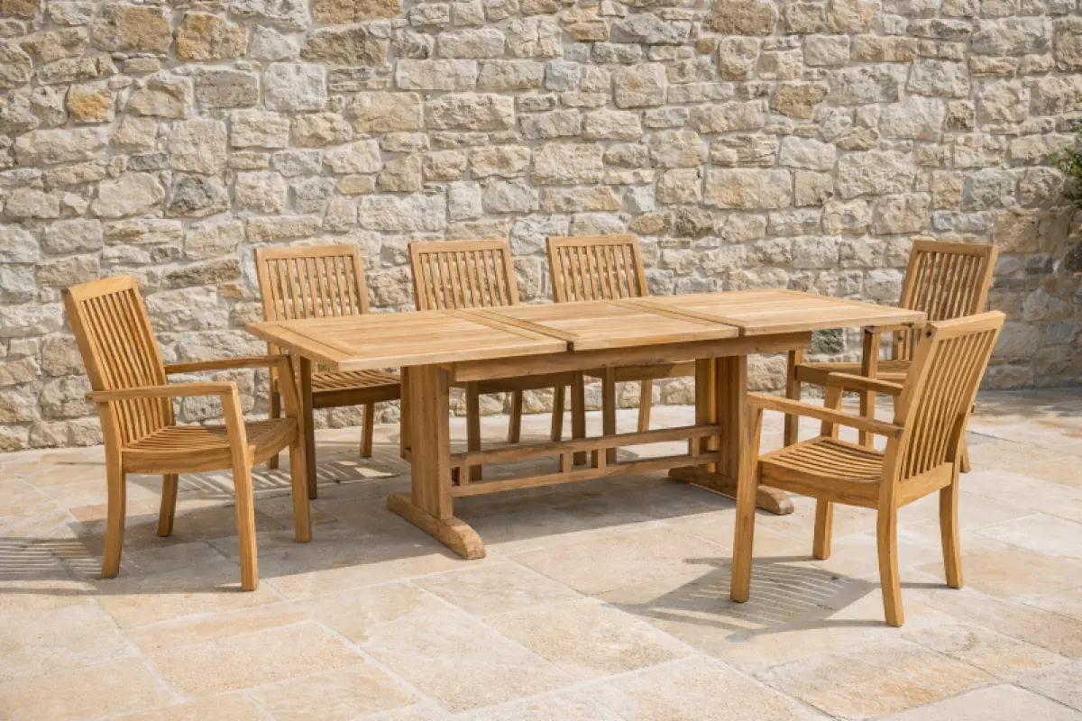 Ausziehbarer Gartentisch Sumba Rechteckig