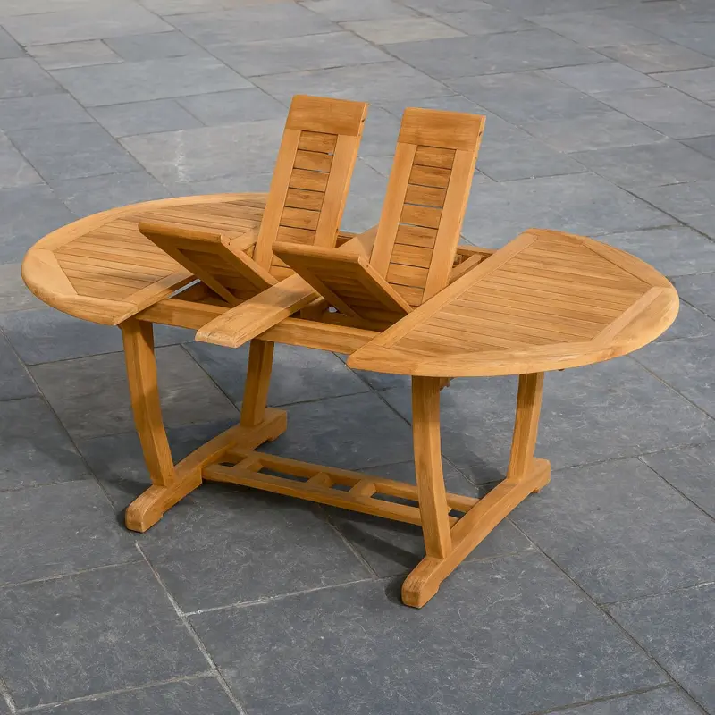 Ausziehbarer Teakholz Tisch Tulum