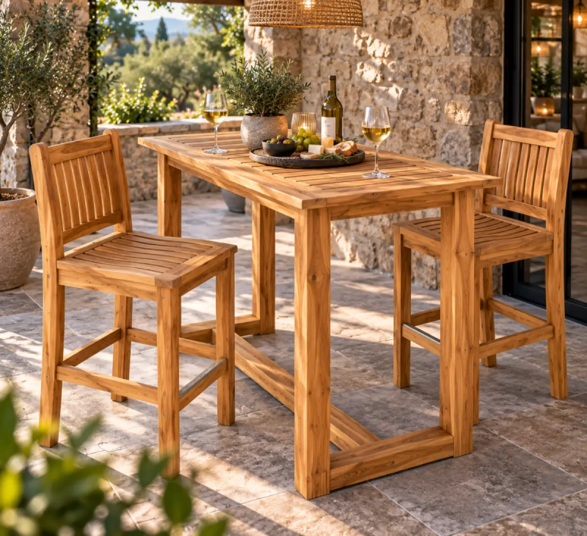 Bartisch Lena aus Teakholz