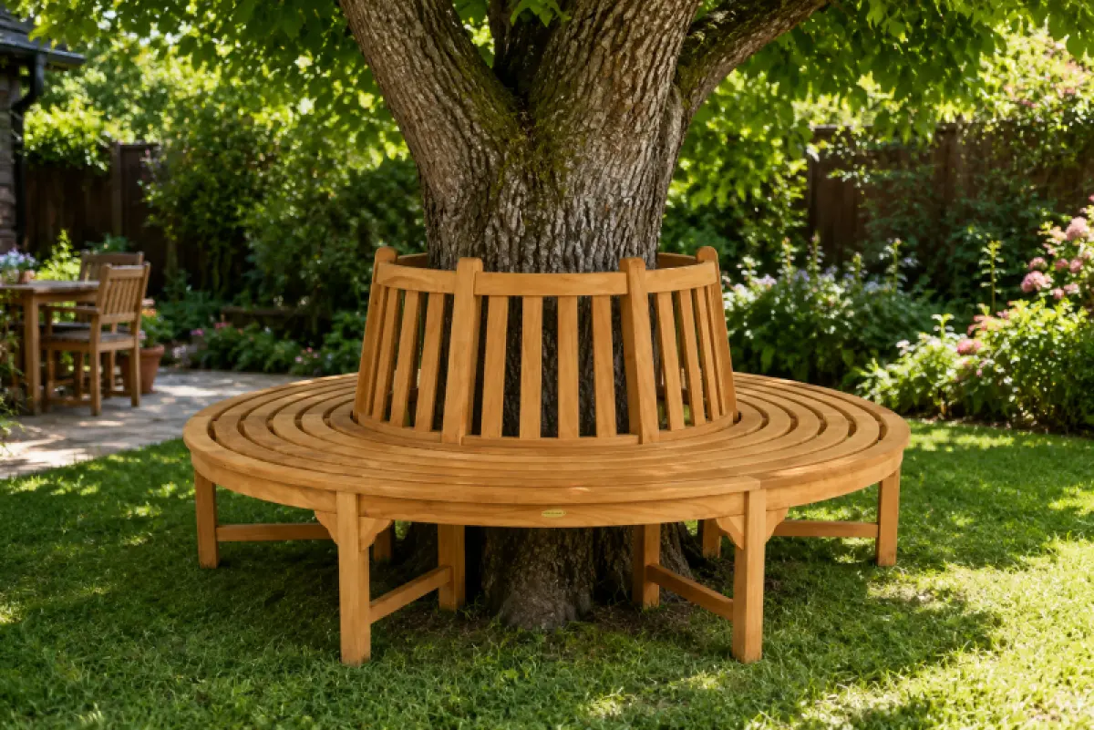Baum Bank aus Teakholz Klasso