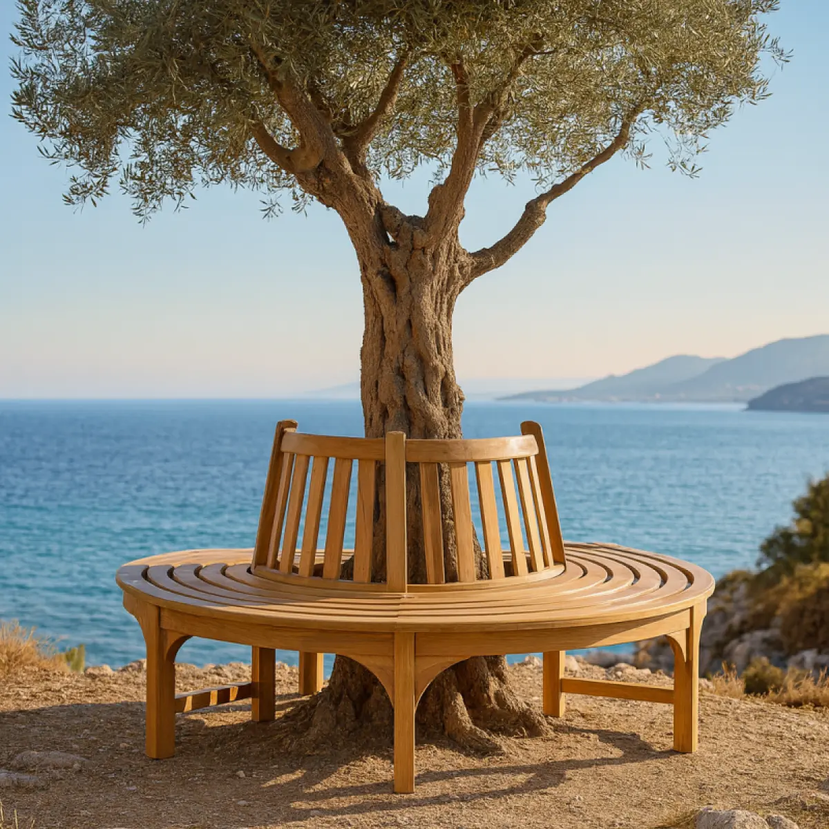 Baum Bank aus Teakholz Klasso