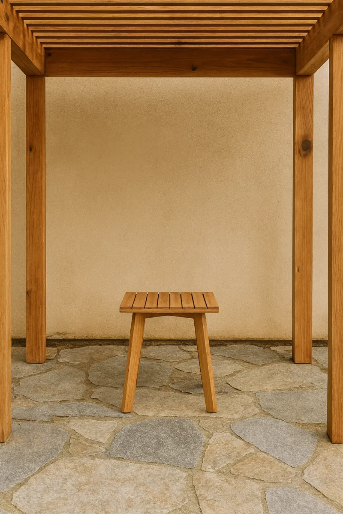 Beistelltisch aus Teakholz Lambuka