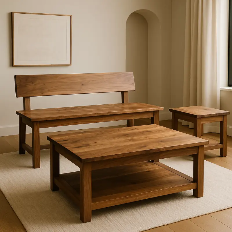 Couchtisch aus Walnuss Memo