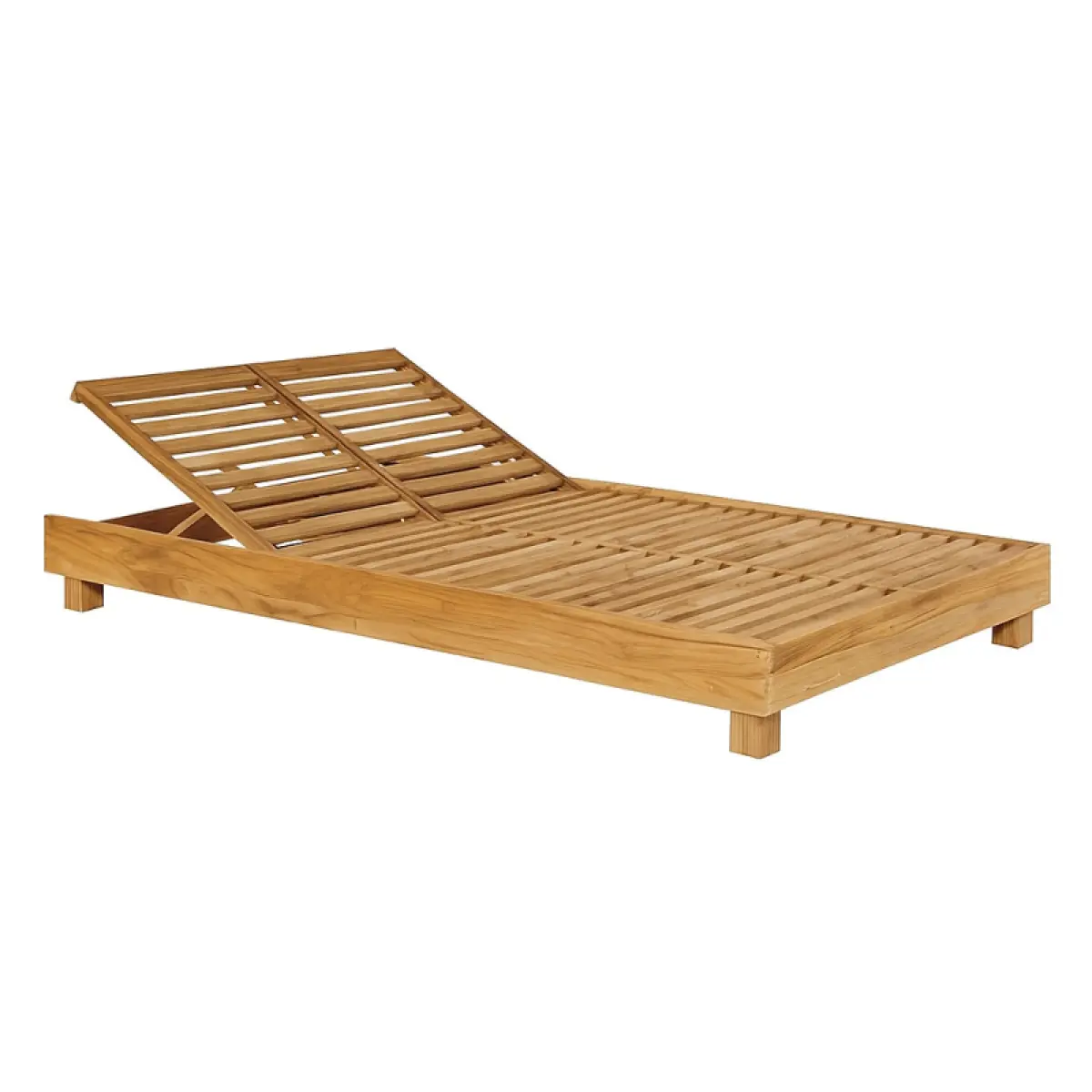 Doppelliege Moli aus Teakholz