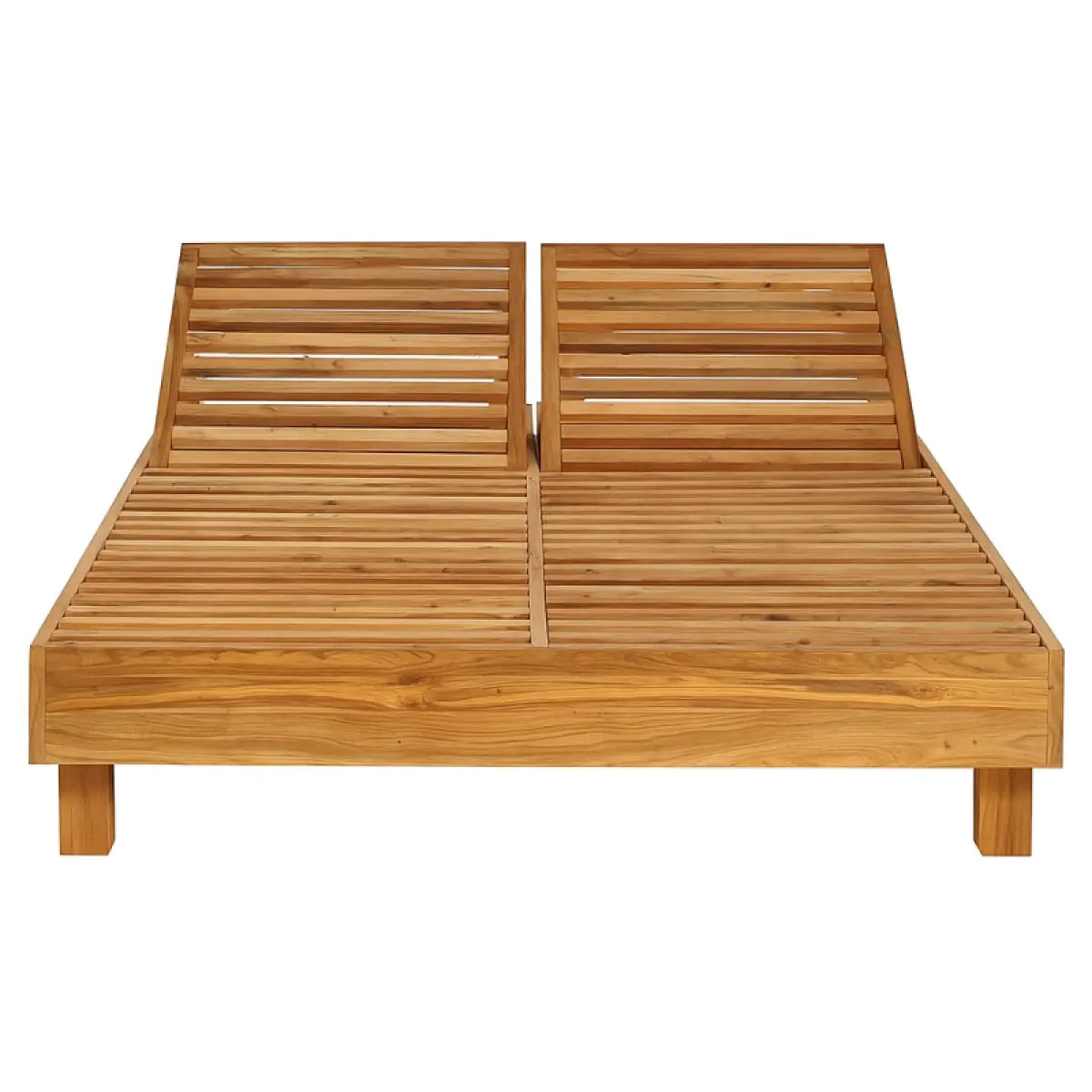 Doppelliege Moli aus Teakholz