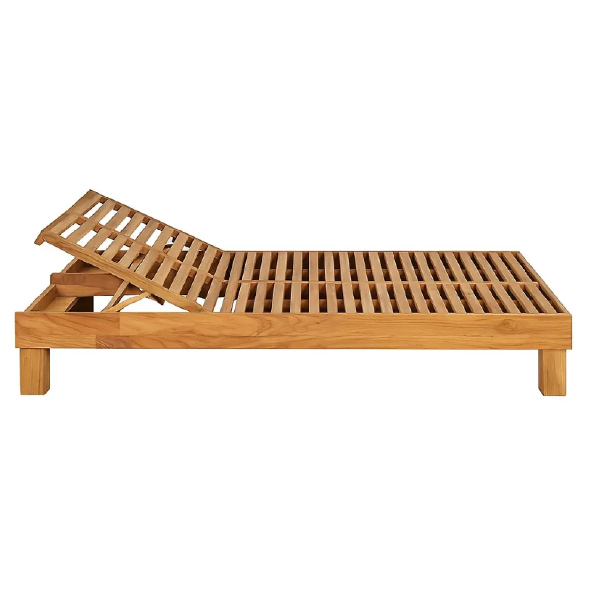 Doppelliege Moli aus Teakholz