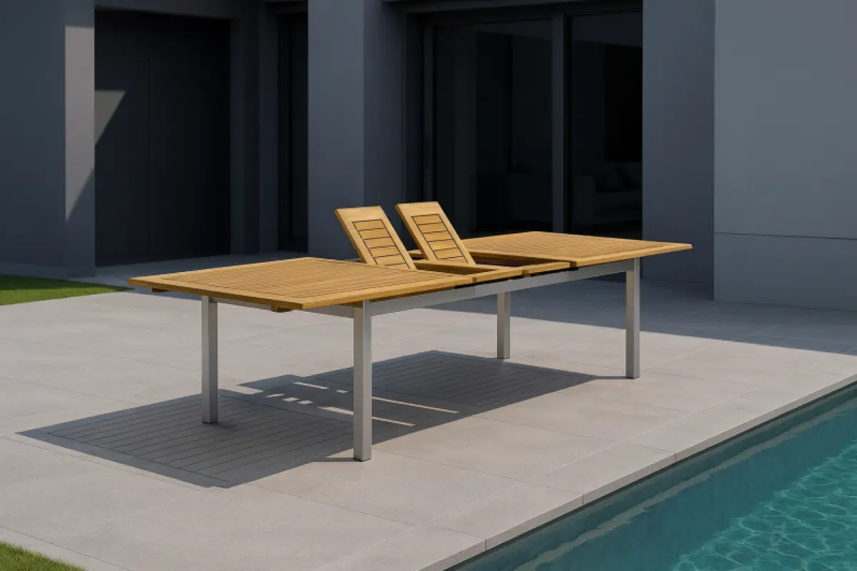 Doppel Ausziehbarer Gartentisch Tokio
