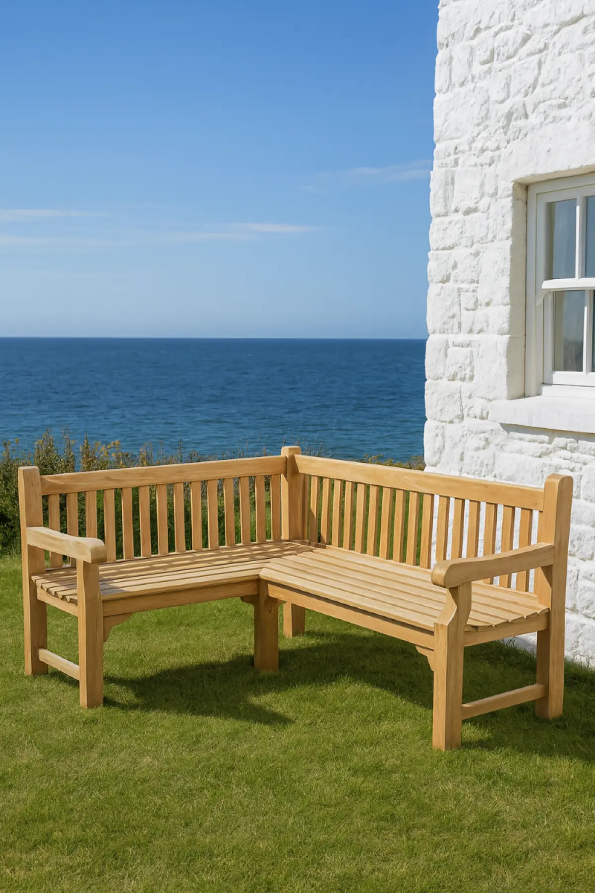 Eckbank aus Teakholz Klasso