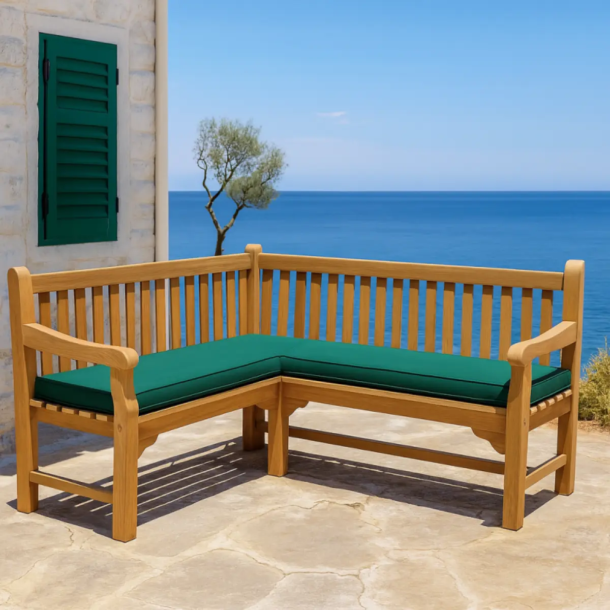 Eckbank aus Teakholz Klasso