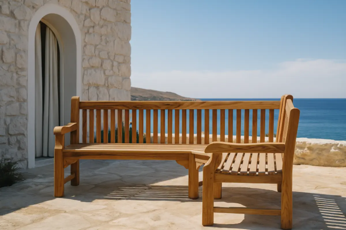 Eckbank aus Teakholz Klasso