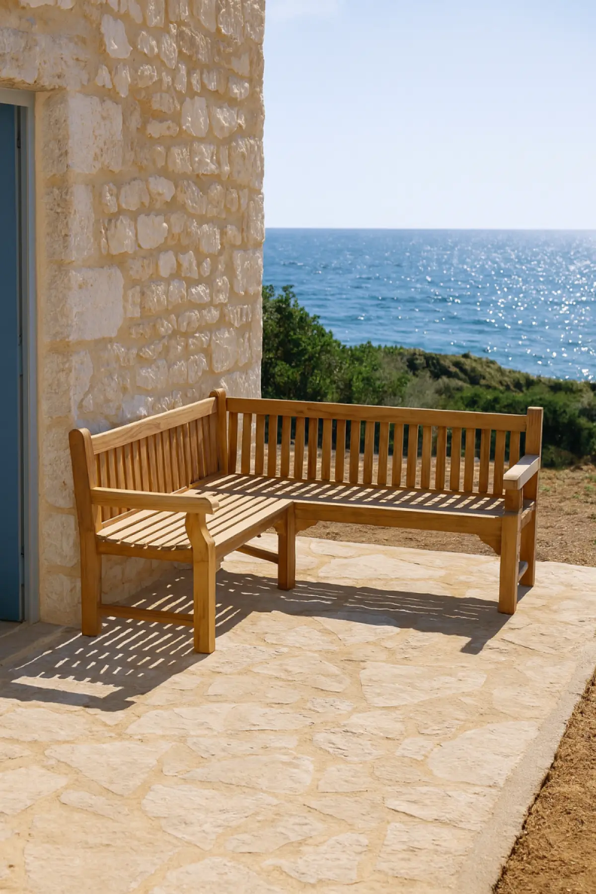 Eckbank aus Teakholz Klasso