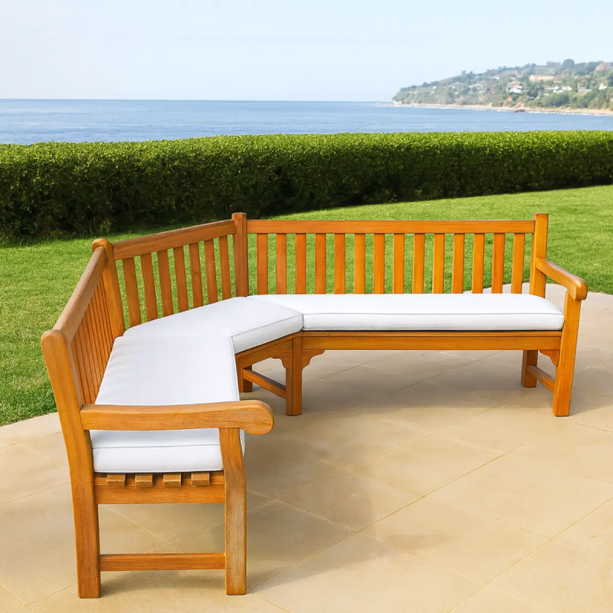 Eckbank aus Teakholz Zumba