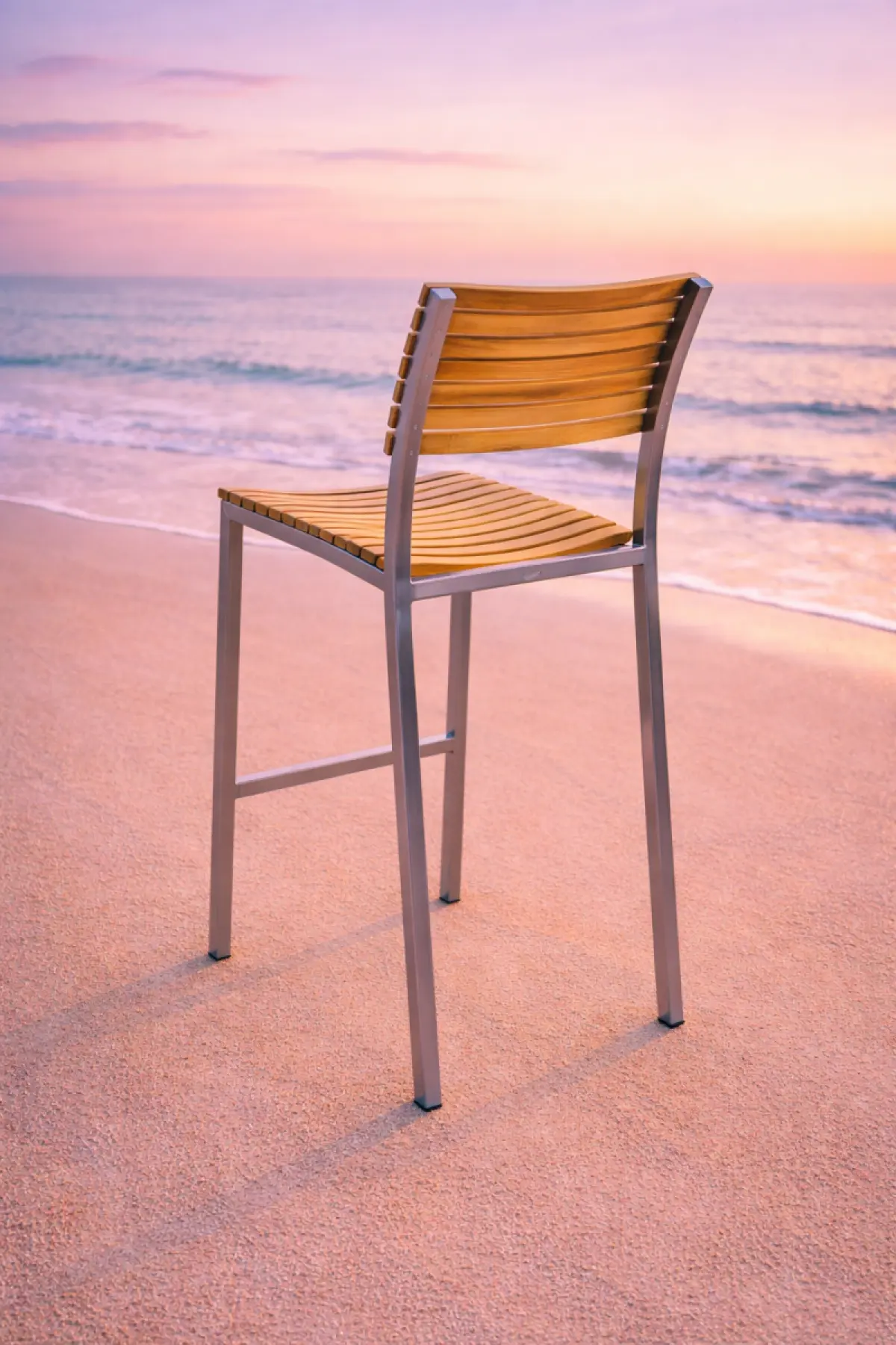 Garten Barstuhl aus Teakholz Memory