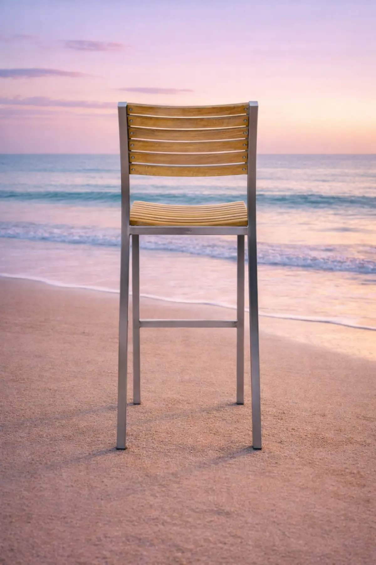 Garten Barstuhl aus Teakholz Memory