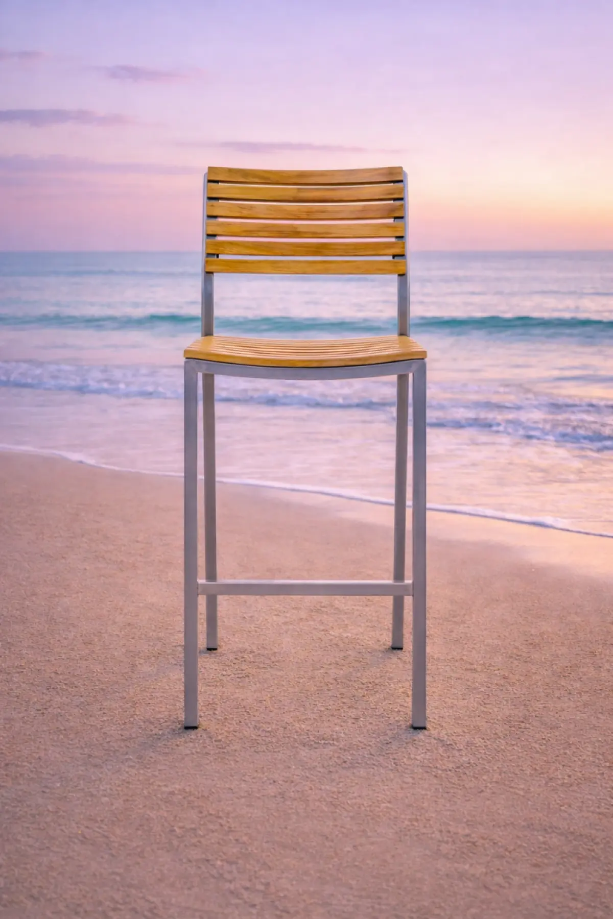 Garten Barstuhl aus Teakholz Memory