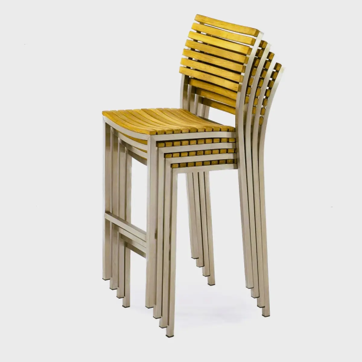 Garten Barstuhl aus Teakholz Memory