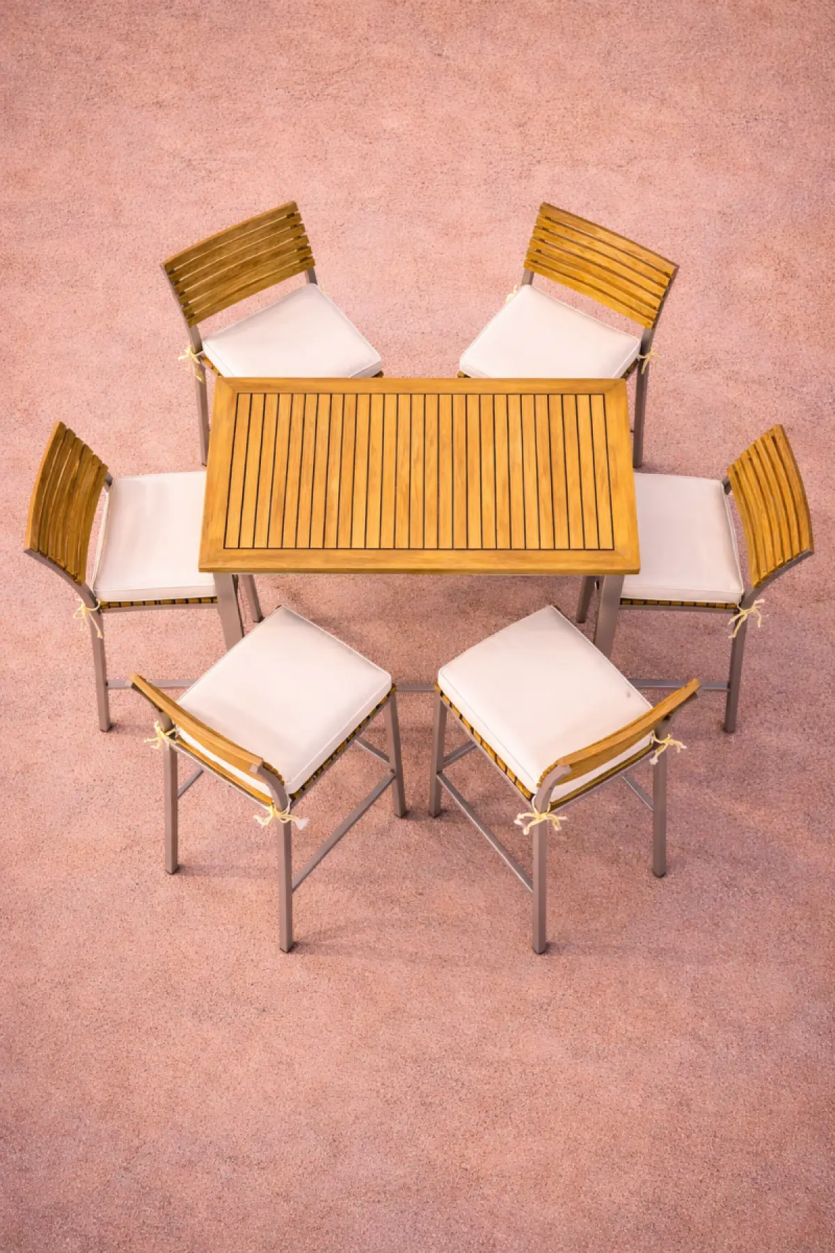 Garten Barstuhl aus Teakholz Memory