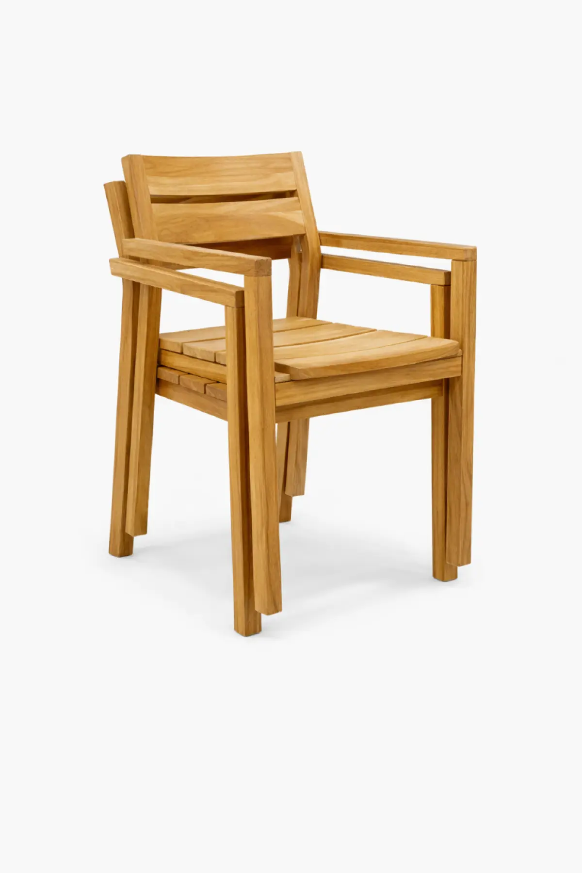 Garten Stapelstuhl aus Teakholz Abula