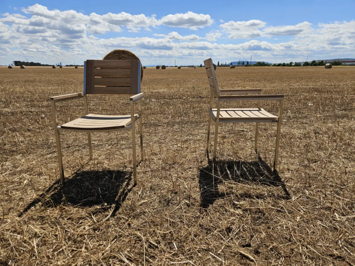Garten-Stapelstuhl aus Teakholz Tokio