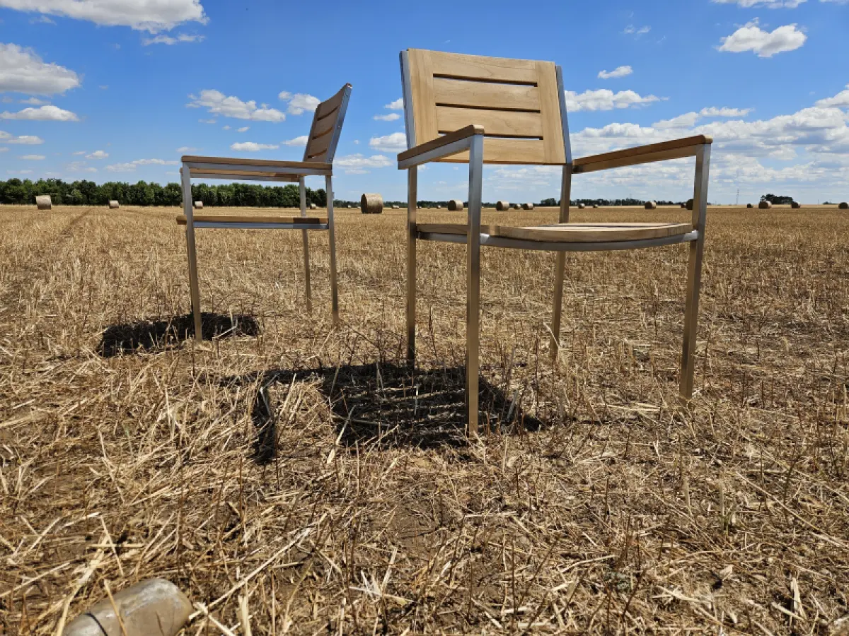 Garten-Stapelstuhl aus Teakholz Tokio