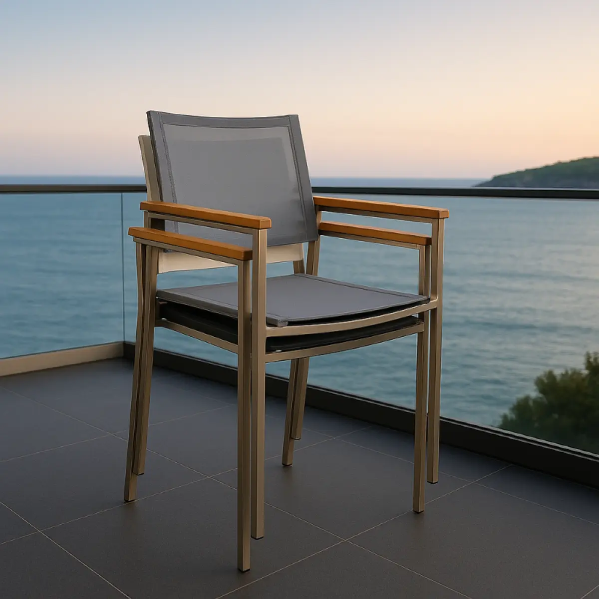 Stapelstuhl Noah Schwarz