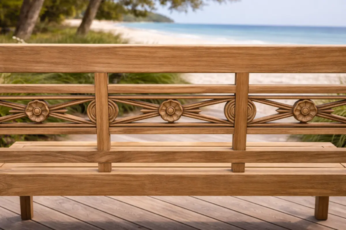 Gartenbank aus Teakholz Asya