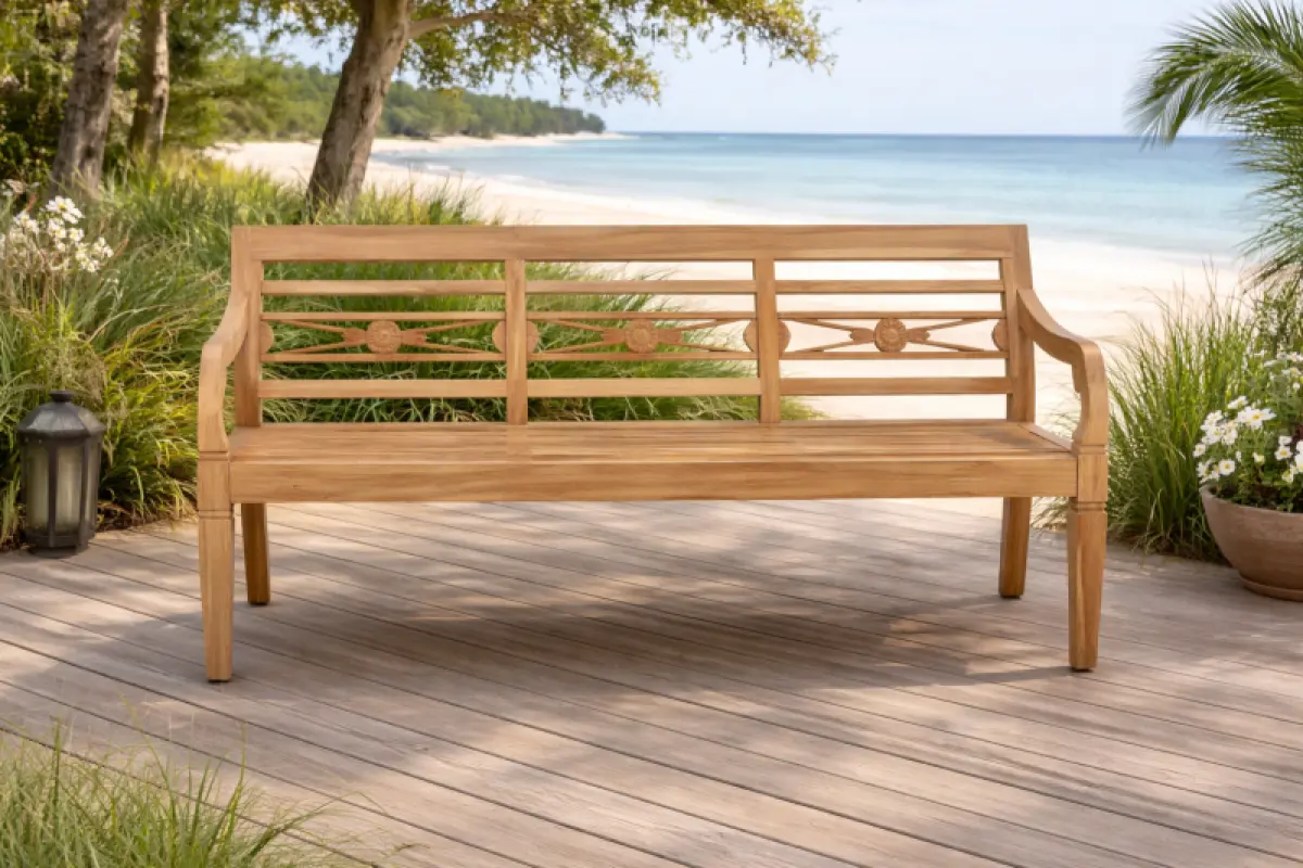 Gartenbank aus Teakholz Asya