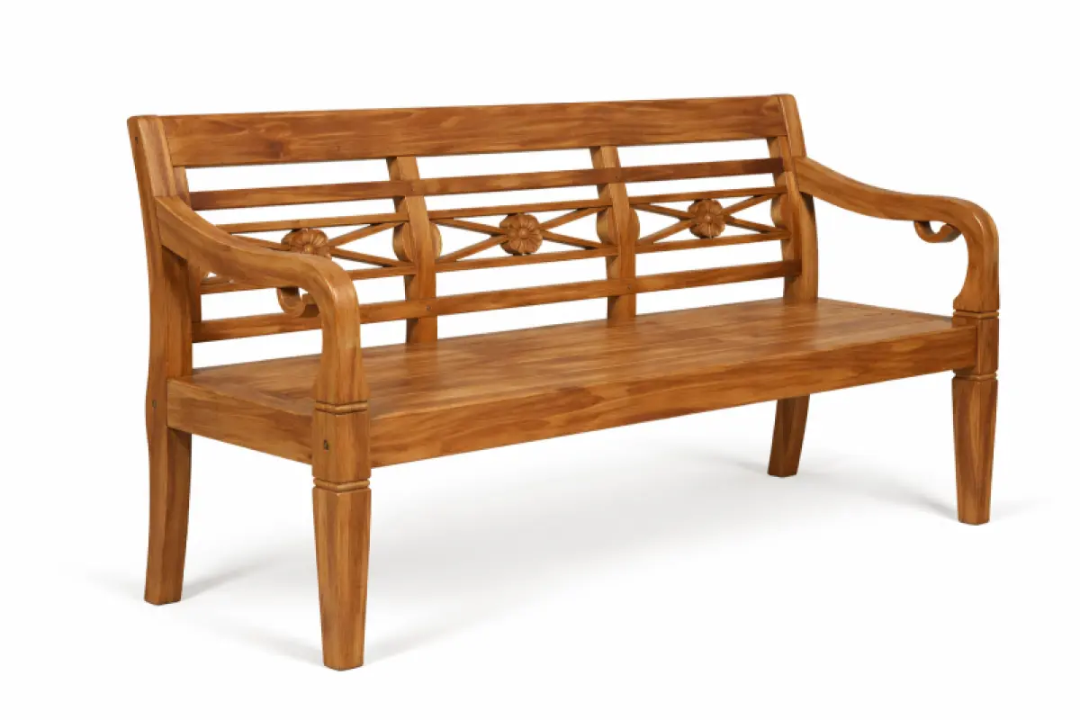 Gartenbank aus Teakholz Asya
