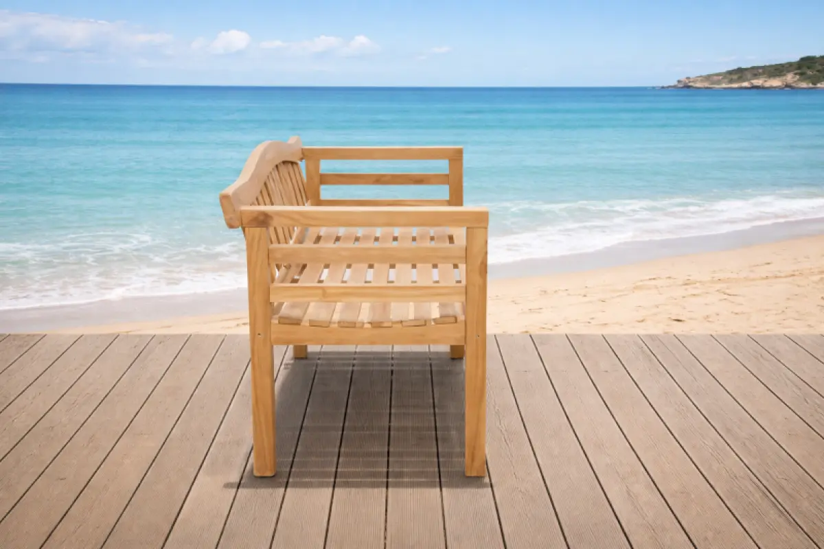 Gartenbank aus Teakholz Beverly Hills