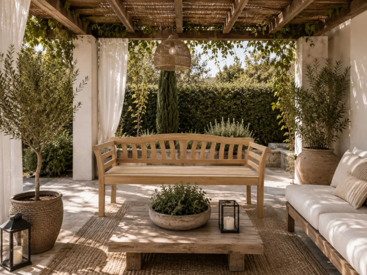 Gartenbank aus Teakholz Beverly Hills