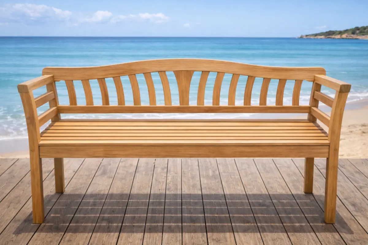 Gartenbank aus Teakholz Beverly Hills
