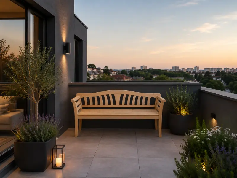 Gartenbank aus Teakholz Beverly Hills
