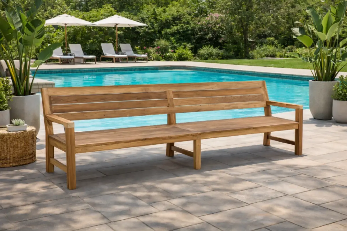 Gartenbank aus Teakholz Cenova