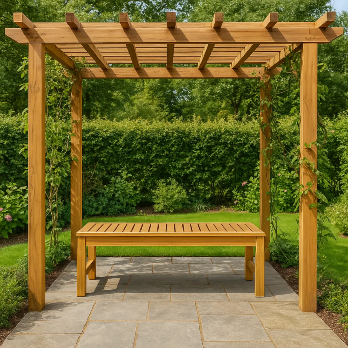 Gartenbank aus Teakholz Diran