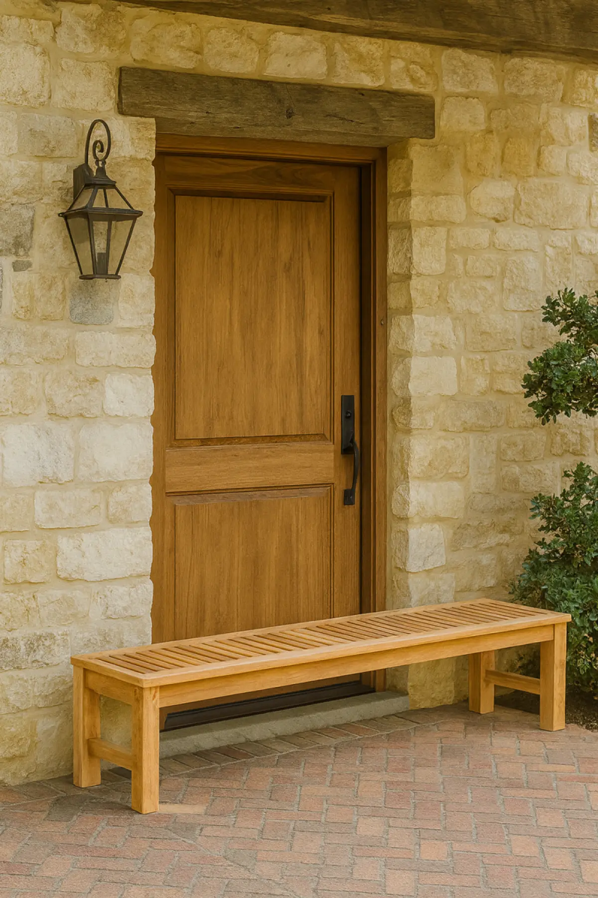 Gartenbank aus Teakholz Diran