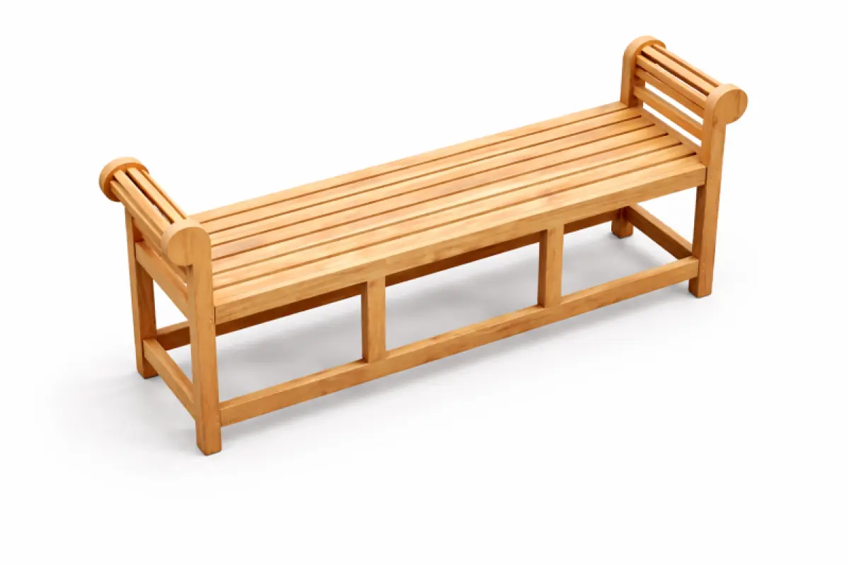 Gartenbank aus Teakholz Chester Ohne Rücken