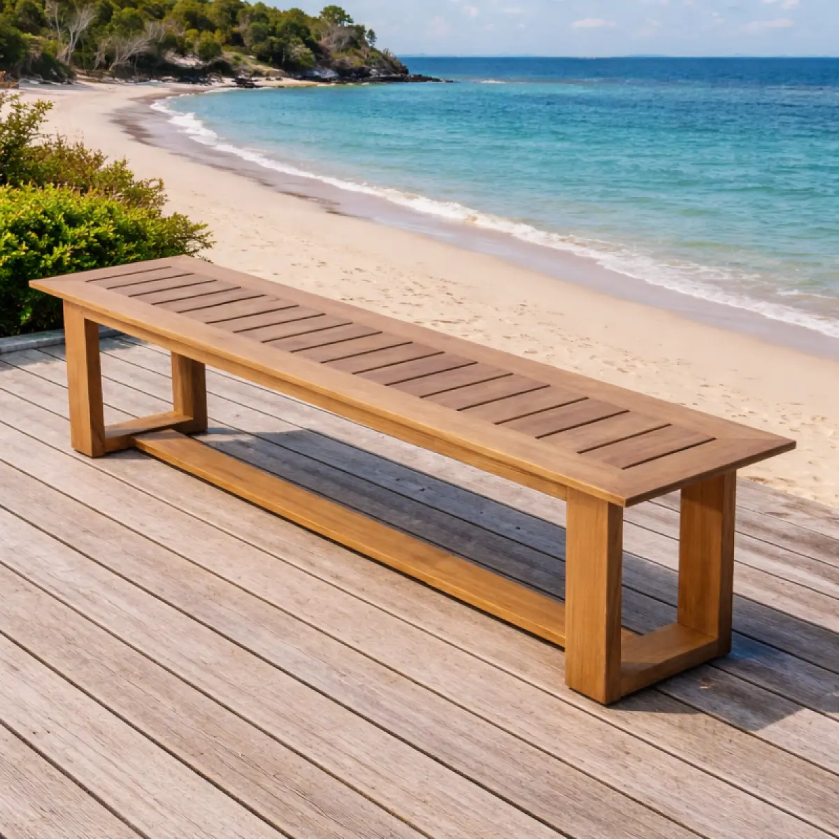 Gartenbank aus Teakholz Lena