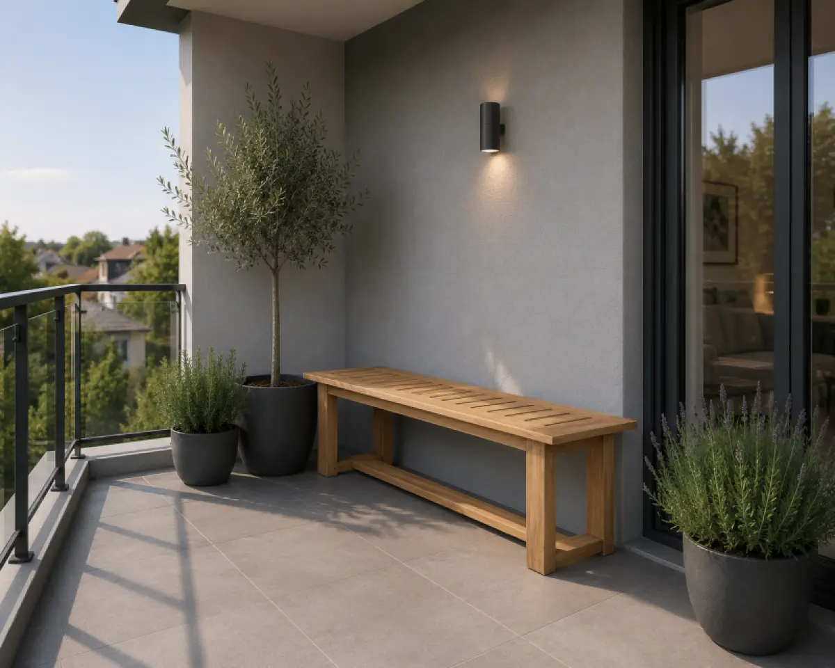 Gartenbank aus Teakholz Lena