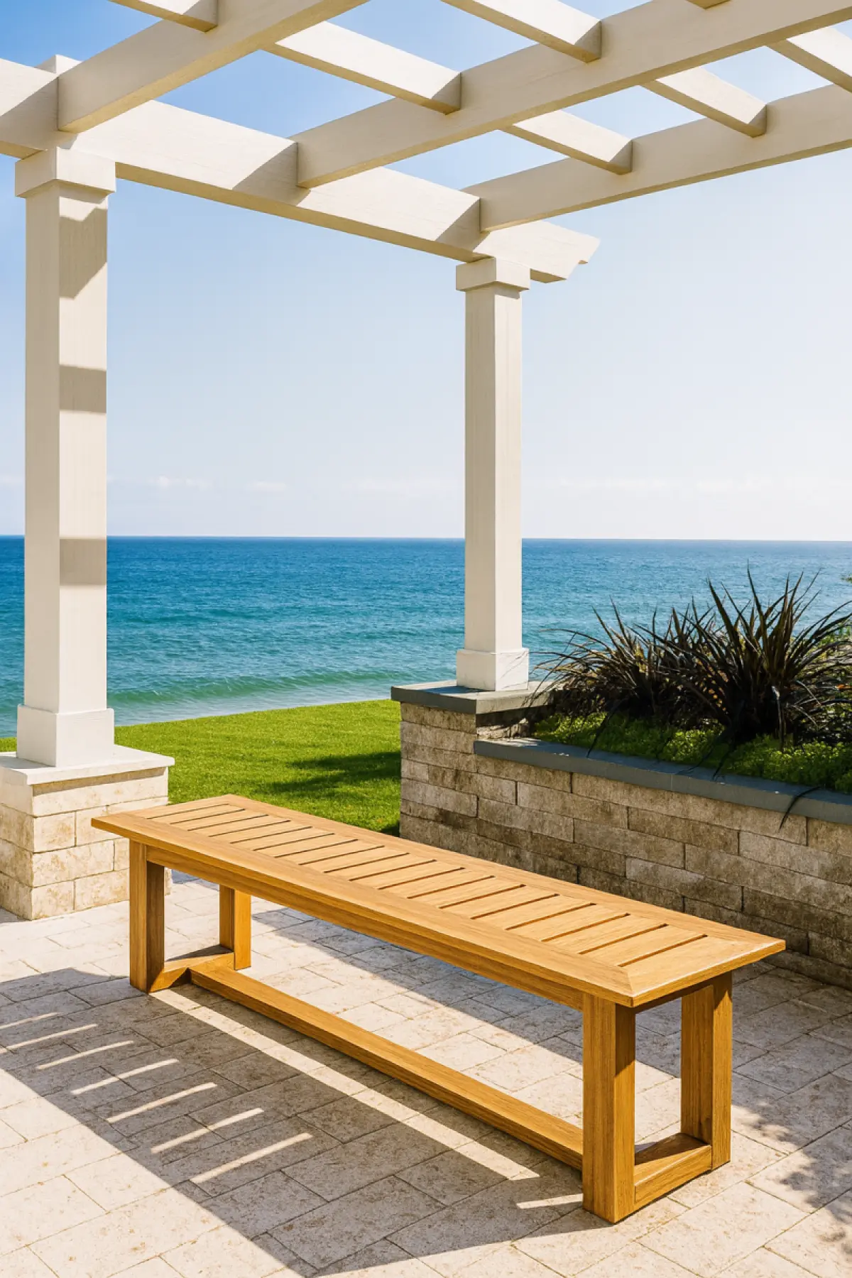 Gartenbank aus Teakholz Lena