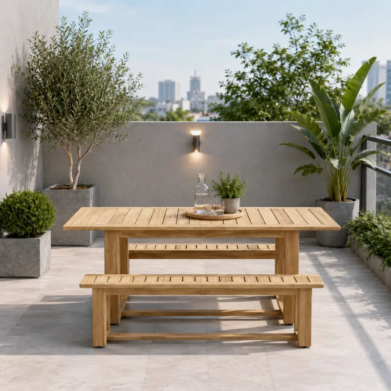 Gartenbank aus Teakholz Lena